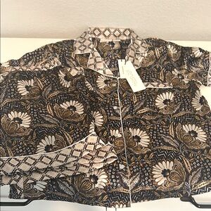 NWT Rachel Zoe pajama set Floral Patterned